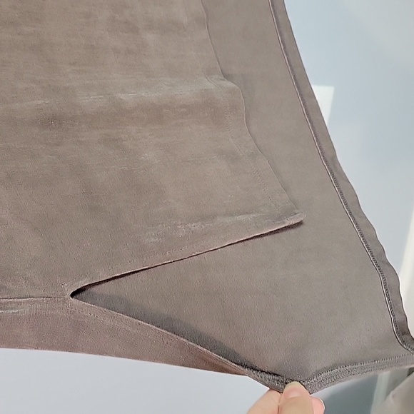 Chico's travelers taupe brown tunic top size 1= 8/10 - Picture 3 of 6